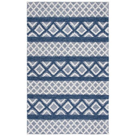 Safavieh 8 x 10 ft. Vermont Rectangle Global Rug - Ivory & Blue VRM211N-8